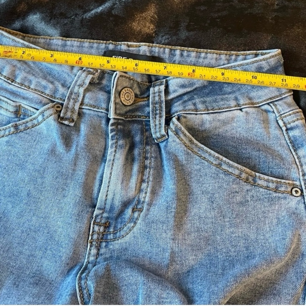 Women's Light Blue Cargo Jeans - Picture 4 of 4